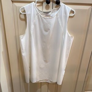 Athleta White Boxy Relaxed Tank Top